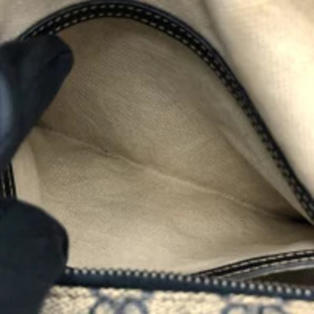 Gucci Crossbody GG Blue Shoulder Bag Logo Supreme Beige Navy Canvas - Picture 10 of 13